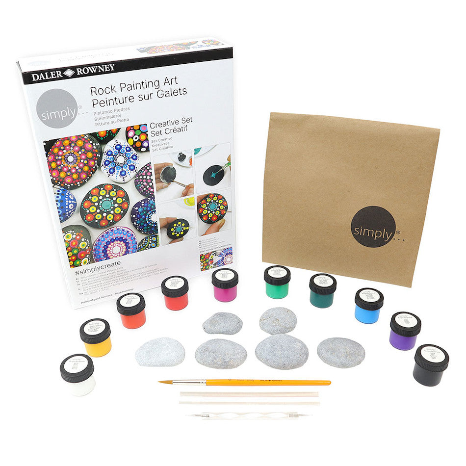 Daler-Rowney Simply Rock Painting Creative Set by Daler-Rowney at Cult Pens