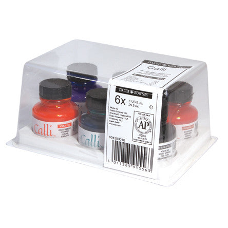 Daler-Rowney Calligraphy Ink 29.5ml Set of 6 by Daler-Rowney at Cult Pens
