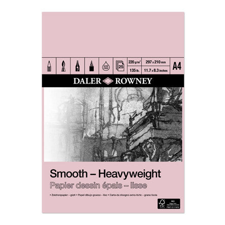 Daler-Rowney Smooth Heavyweight Pad A4 by Daler-Rowney at Cult Pens