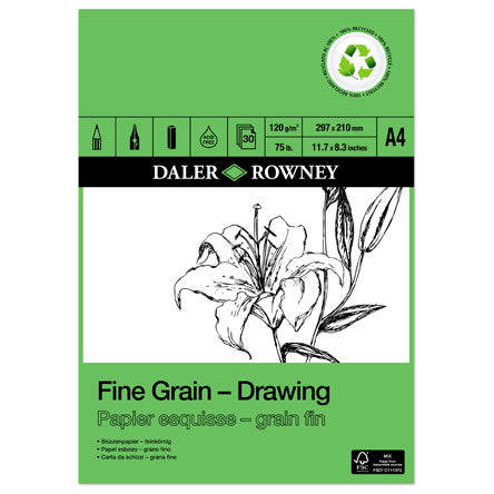 Daler-Rowney Fine Grain Eco Drawing Pad A4 by Daler-Rowney at Cult Pens