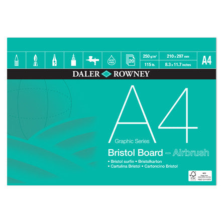 Daler-Rowney Graphic Series Bristol Pad A4 by Daler-Rowney at Cult Pens