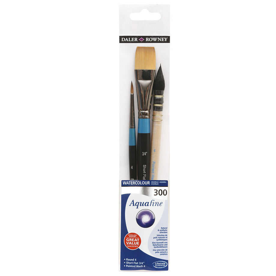 Round Brown Daler Rowney Aquafine Liner Brush, For Painting, Size: Small