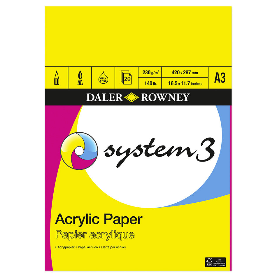 System3 Acrylic Pad A3