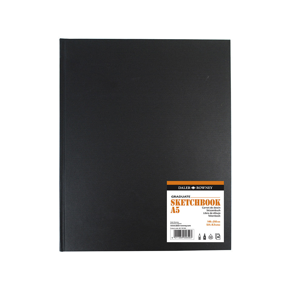 Daler-Rowney Graduate Hardbound Sketchbook A5 Portrait by Daler-Rowney at Cult Pens