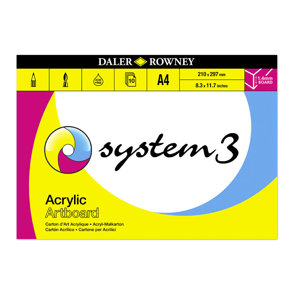 Daler-Rowney System3 Artboard Pad A4 by Daler-Rowney at Cult Pens