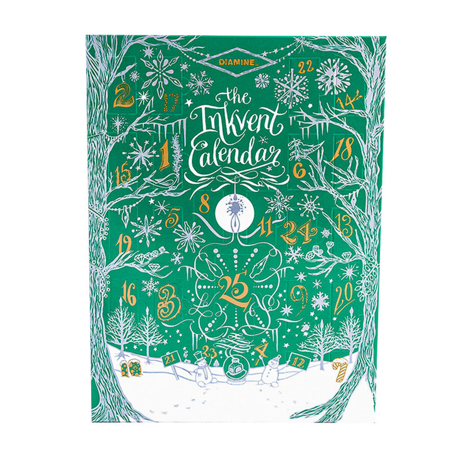 Diamine Ink-vent Calendar 2022 Edition Green by Diamine at Cult Pens
