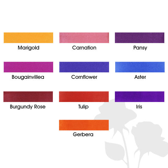 Diamine Flowers Collection Ink Bottle Set by Diamine at Cult Pens