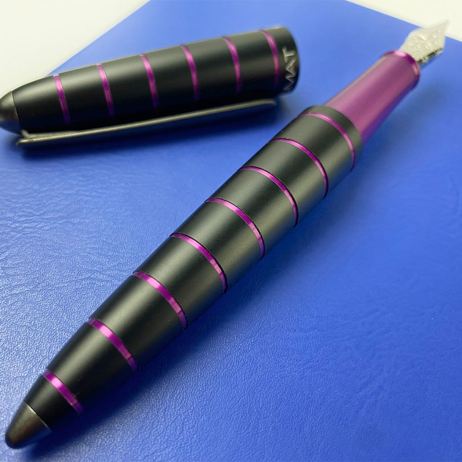 Diplomat Elox Fountain Pen Ring Black/Purple by Diplomat at Cult Pens