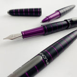 Diplomat Elox Fountain Pen Ring Black/Purple by Diplomat at Cult Pens