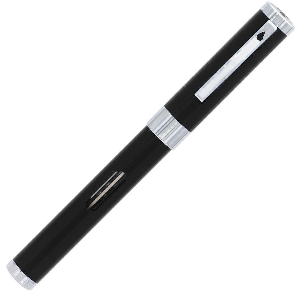 Diplomat Nexus Fountain Pen Black with Chrome Trim by Diplomat at Cult Pens