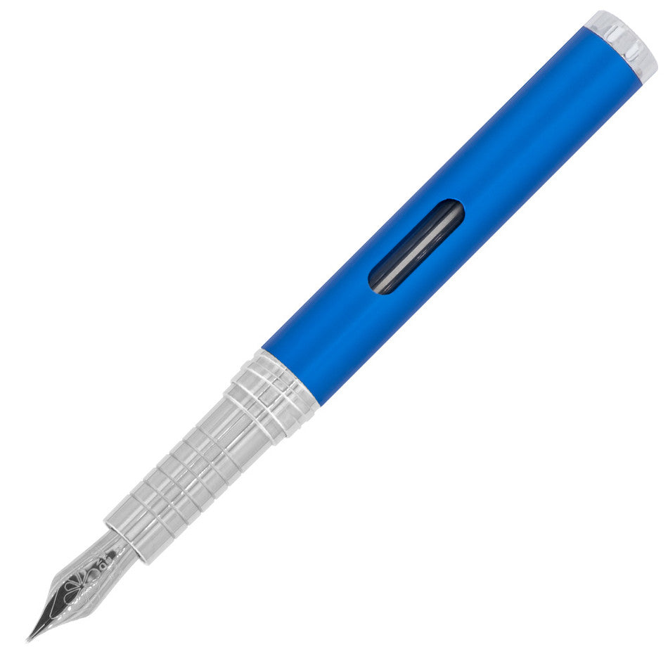 Diplomat Nexus Fountain Pen Blue with Chrome Trim by Diplomat at Cult Pens