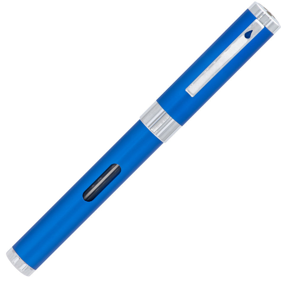 Diplomat Nexus Fountain Pen Blue with Chrome Trim by Diplomat at Cult Pens