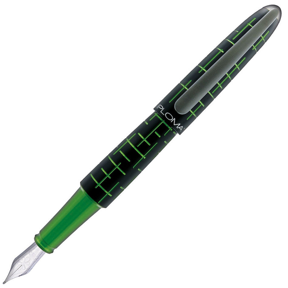 Diplomat Elox Matrix Fountain Pen Black and Green by Diplomat at Cult Pens