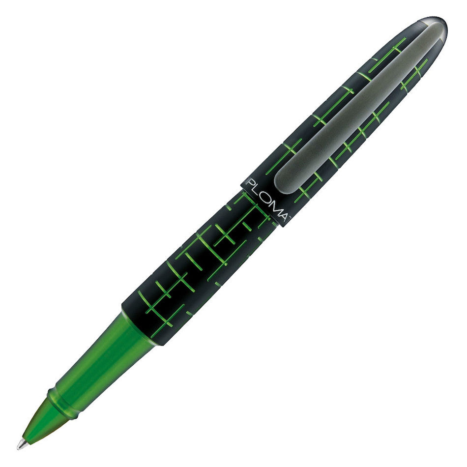 Diplomat Elox Matrix Rollerball Pen Black and Green by Diplomat at Cult Pens