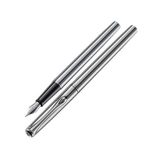 Diplomat Traveller Fountain Pen Stainless Steel by Diplomat at Cult Pens