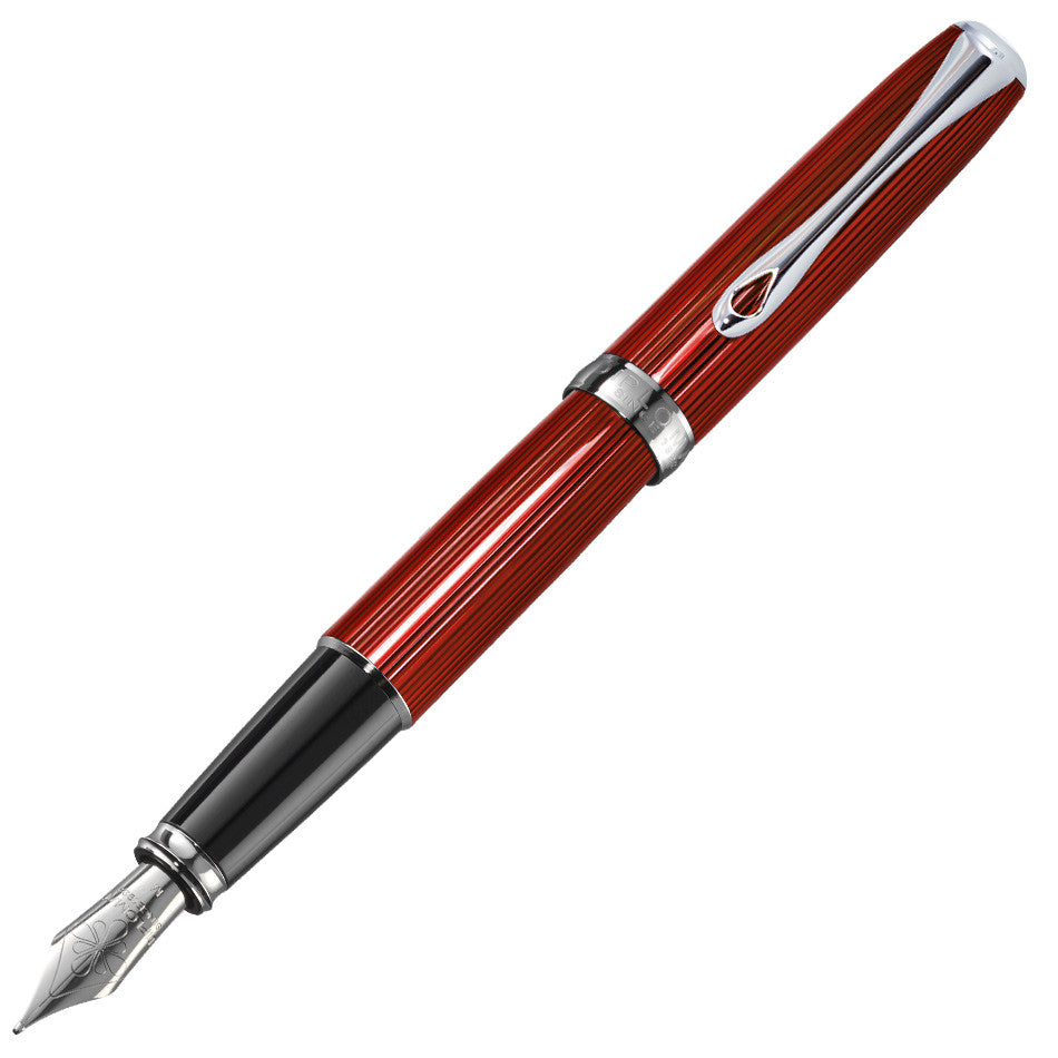 Diplomat Excellence A2 Skyline Fountain Pen Red by Diplomat at Cult Pens