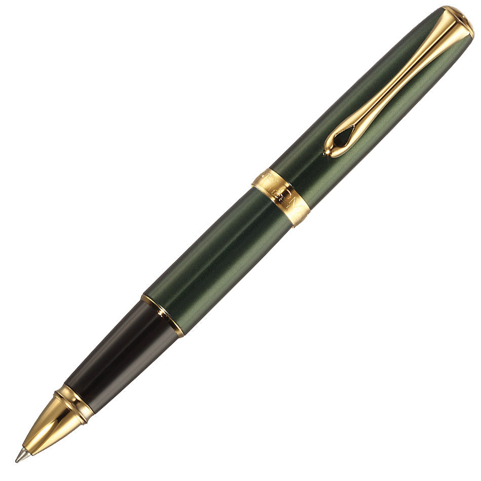 Diplomat Excellence A2 Green Rollerball Pen Gold Trim by Diplomat at Cult Pens