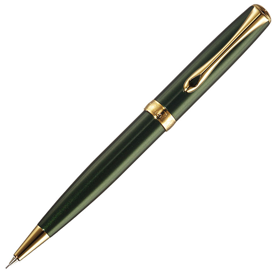 Diplomat Excellence A2 Green Pencil Gold Trim by Diplomat at Cult Pens