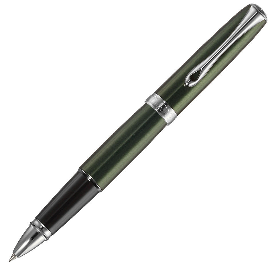 Diplomat Excellence A2 Green Rollerball Pen Chrome Trim by Diplomat at Cult Pens