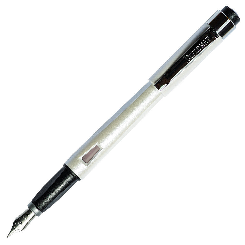 Diplomat Magnum Fountain Pen Pearl White by Diplomat at Cult Pens