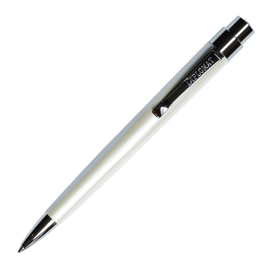 Diplomat Magnum Ballpoint Pen Pearl White by Diplomat at Cult Pens