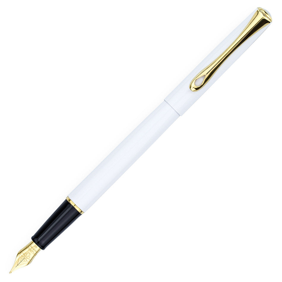 Diplomat Traveller Fountain Pen Snowwhite Gold by Diplomat at Cult Pens