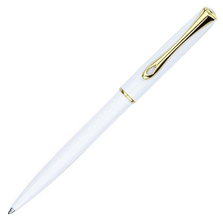 Diplomat Traveller Ballpoint Pen Snowwhite Gold by Diplomat at Cult Pens