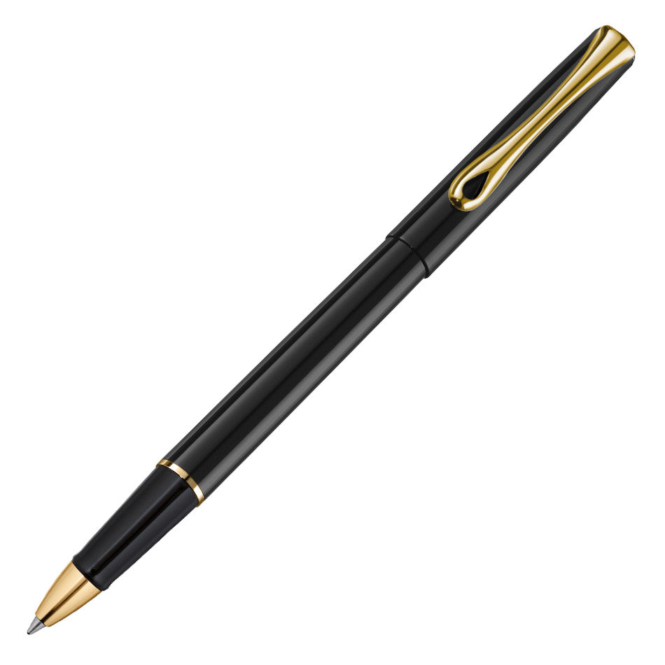Diplomat Traveller Rollerball Pen Black Lacquer Gold by Diplomat at Cult Pens