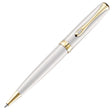 Diplomat Excellence A2 Ballpoint Pen Pearl White Gold by Diplomat at Cult Pens