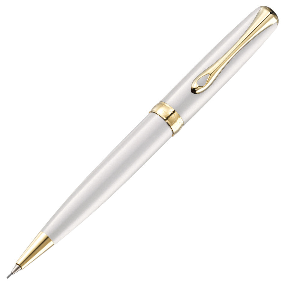 Diplomat Excellence A2 Mechanical Pencil Pearl White Gold by Diplomat at Cult Pens