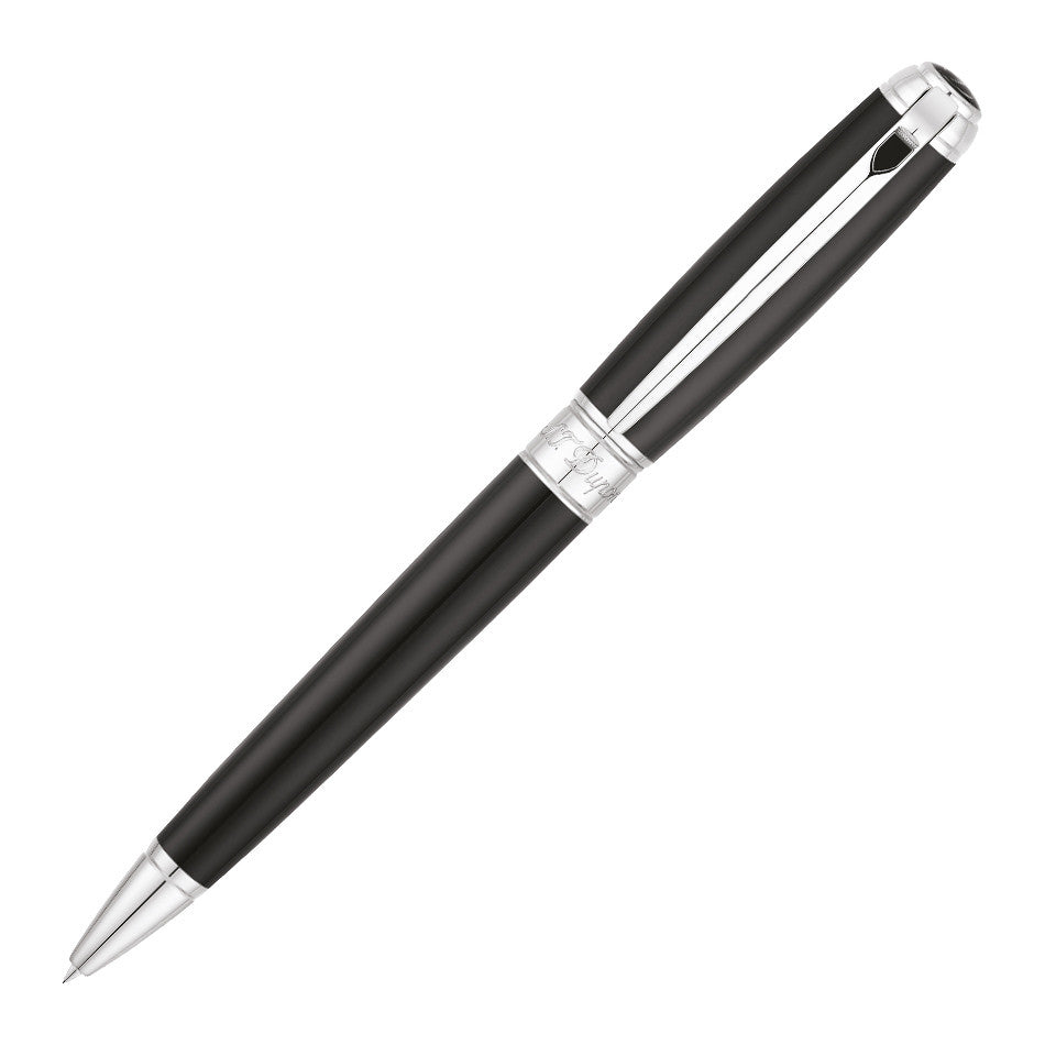 S.T. Dupont Line D Medium Ballpoint Pen Black With Palladium Trim by S.T. Dupont at Cult Pens