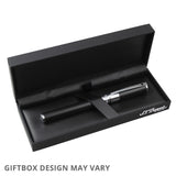 S.T. Dupont D-Initial Rollerball Pen Black With Gold Trim by S.T. Dupont at Cult Pens