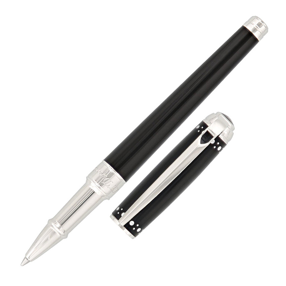 S.T. Dupont Line D Medium Rollerball Pen Derby Palladium by S.T. Dupont at Cult Pens