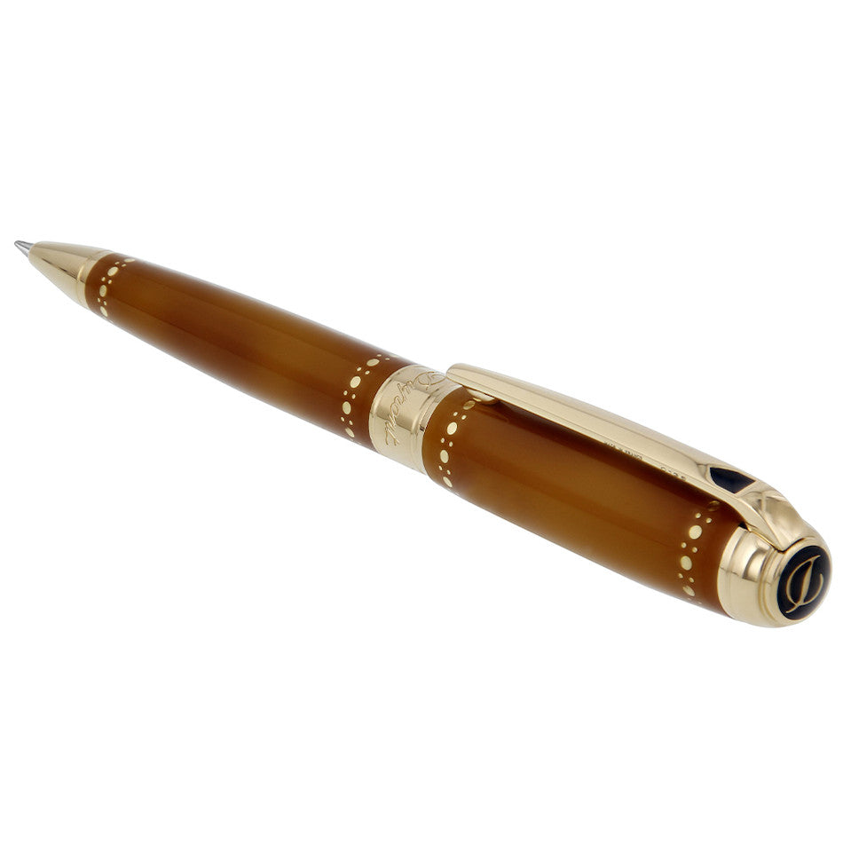 S.T. Dupont Line D Large Ballpoint Pen Derby Gold by S.T. Dupont at Cult Pens