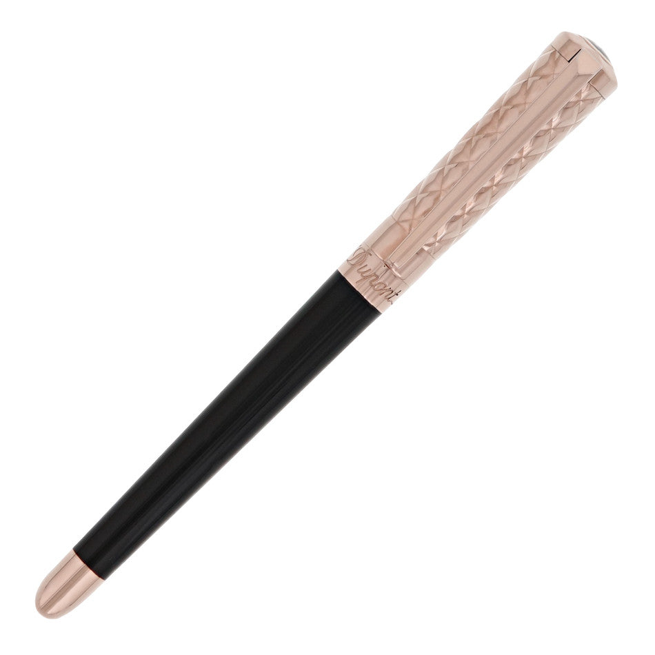 S.T. Dupont Liberte Fountain Pen Black with Rose Gold Trim by S.T. Dupont at Cult Pens