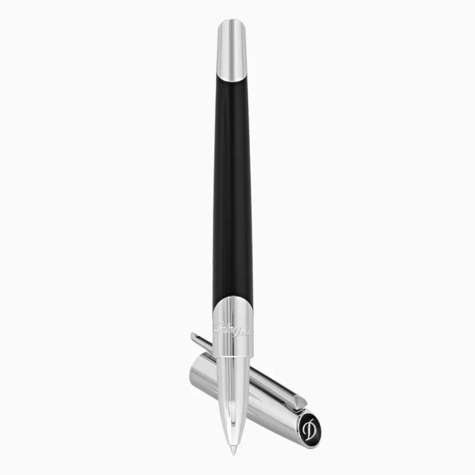 S.T. Dupont Defi Millennium Rollerball Pen Silver/Black by S.T. Dupont at Cult Pens