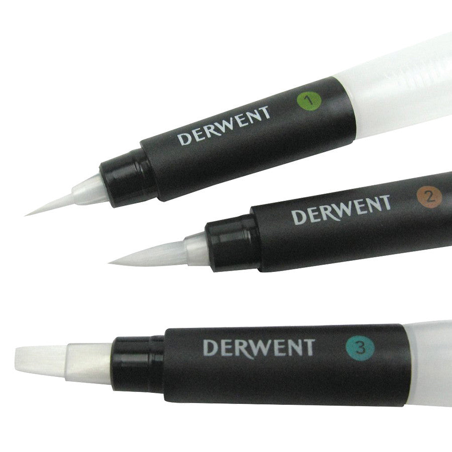 Derwent Waterbrush Set of 3 by Derwent at Cult Pens