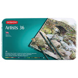 Derwent Artists Coloured Pencils Tin of 36 by Derwent at Cult Pens