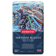 Derwent Inktense Colour Block Tin of 12 by Derwent at Cult Pens