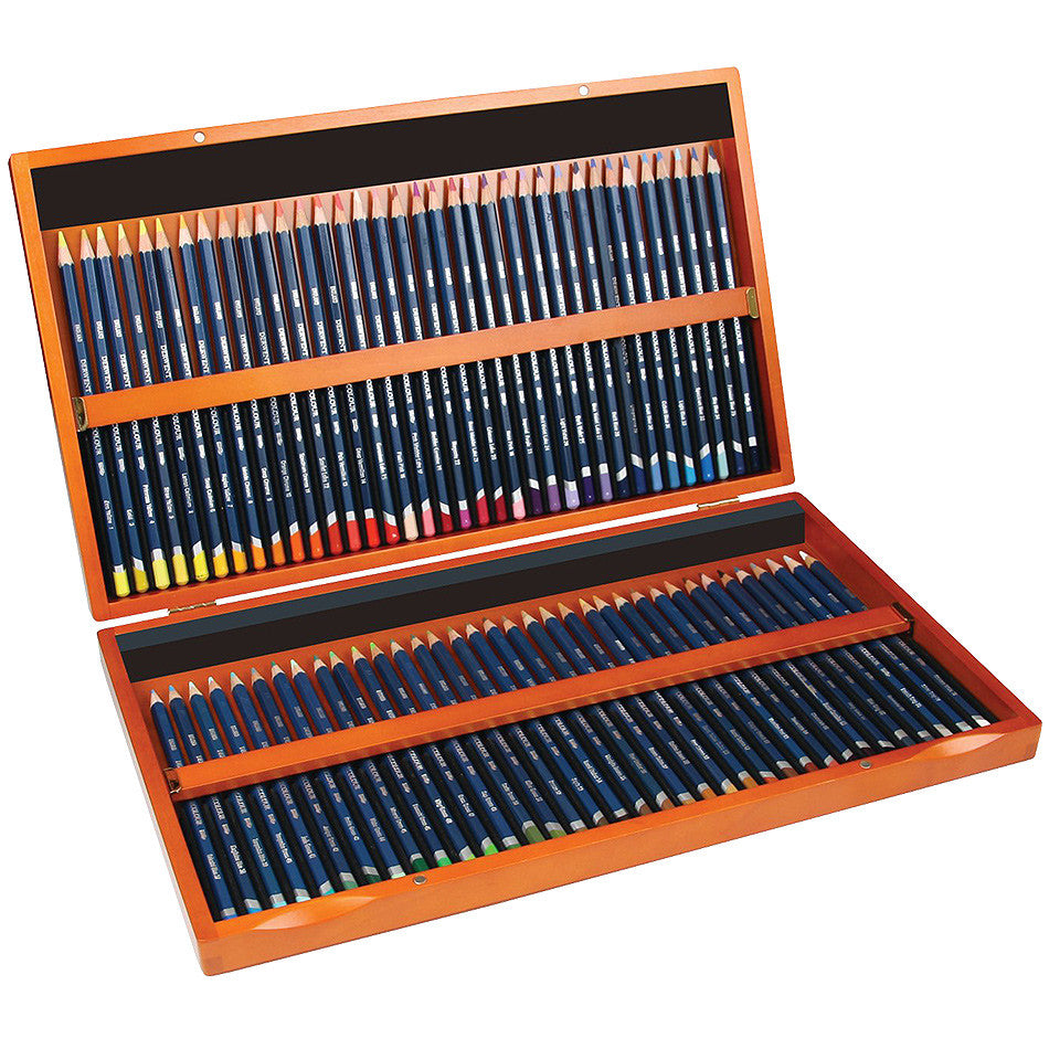 Derwent Watercolour Pencils Wooden Box of 72 by Derwent at Cult Pens