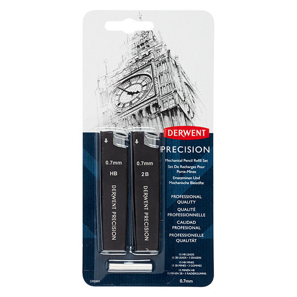 Derwent Precision Mechanical Pencil Leads Set HB & 2B 0.7 by Derwent at Cult Pens