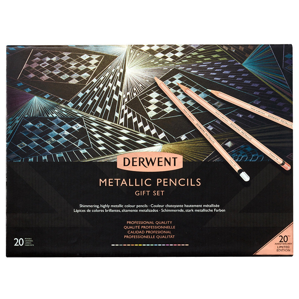 Derwent Metallic Pencils Box of 20 Limited Edition by Derwent at Cult Pens