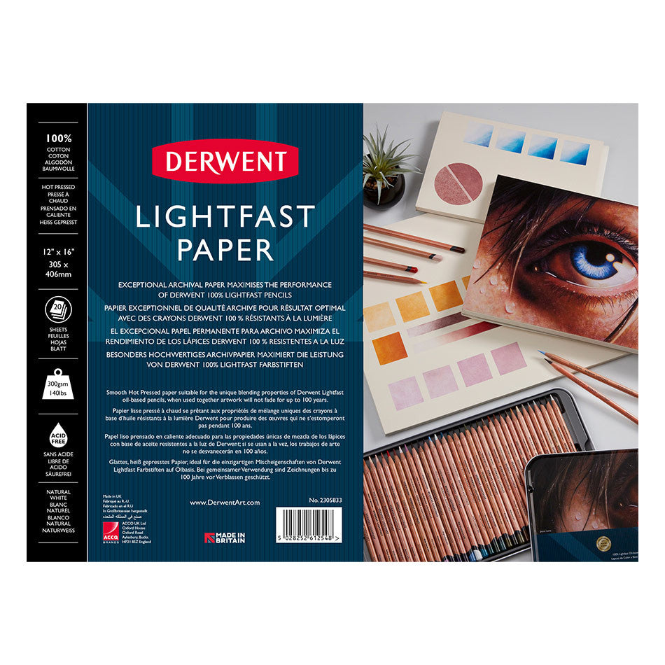 Derwent Lightfast Paper Pad 12 x 16 by Derwent at Cult Pens