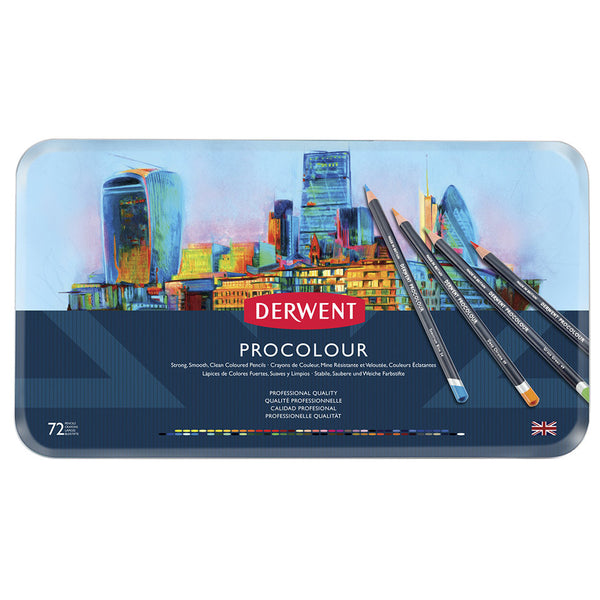Derwent Procolour Pencil Tin of 72