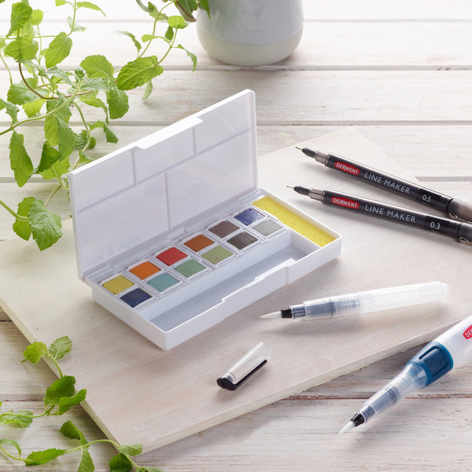 Derwent Line and Wash Paint Pan Set by Derwent at Cult Pens