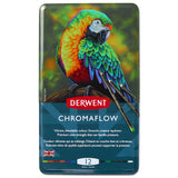 Derwent Chromaflow Coloured Pencils Tin of 12 by Derwent at Cult Pens