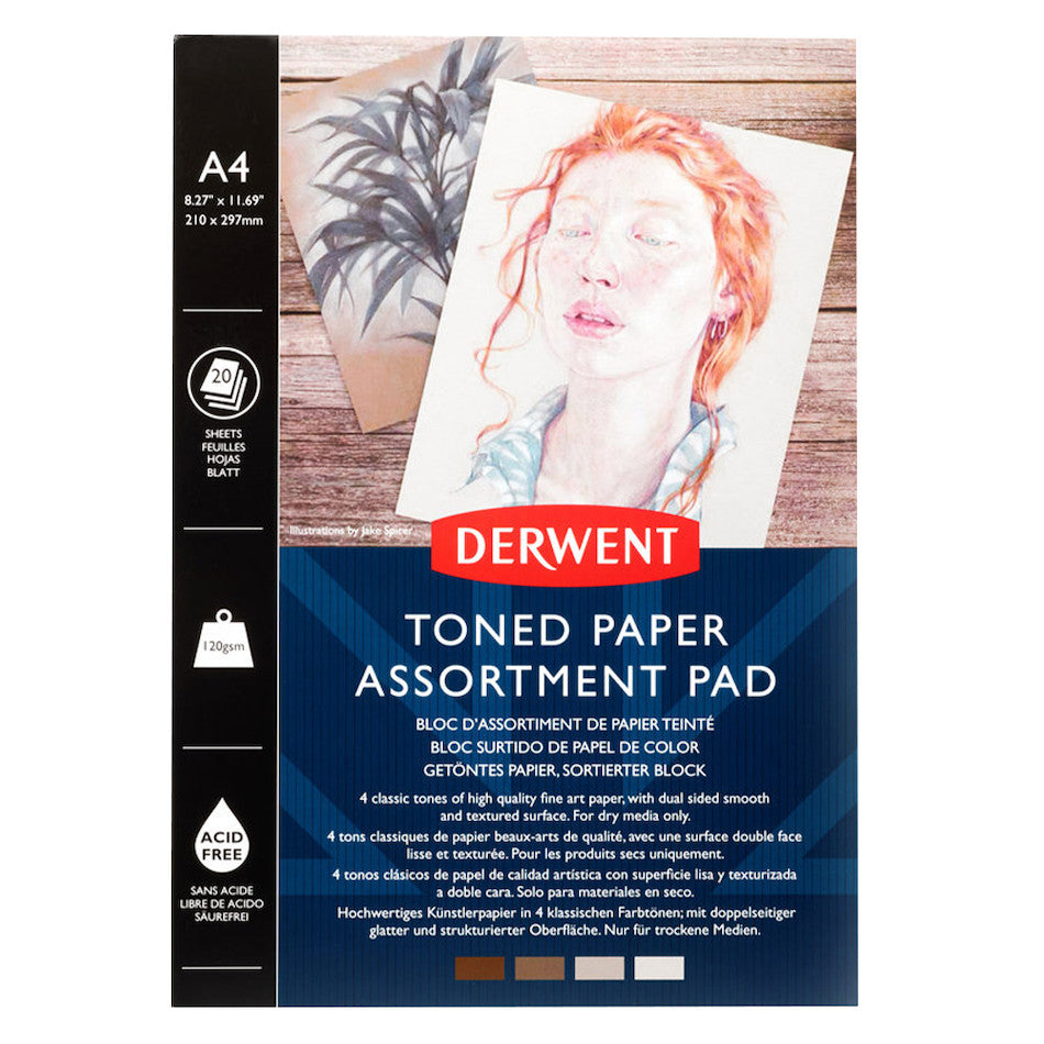 Derwent Mixed Pad A4 Toned Paper by Derwent at Cult Pens