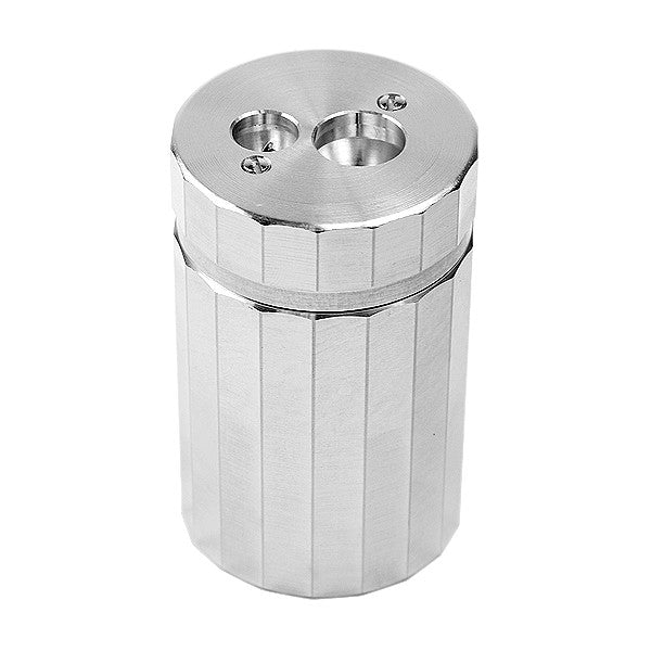 DUX Double Hole Aluminium Canister Pencil Sharpener by DUX at Cult Pens