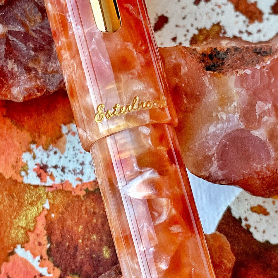Esterbrook Estie Rollerball Pen Petrified Forest with Gold Trim by Esterbrook at Cult Pens
