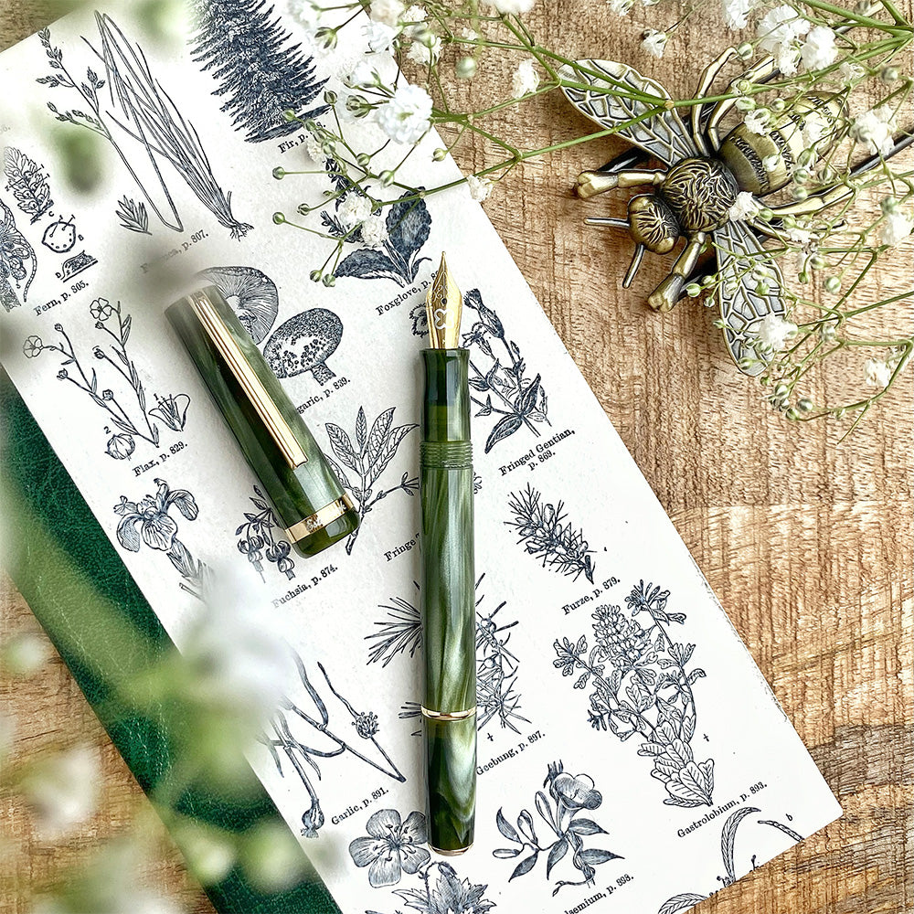 Esterbrook JR Pocket Fountain Pen Palm Green Limited Edition by Esterbrook at Cult Pens